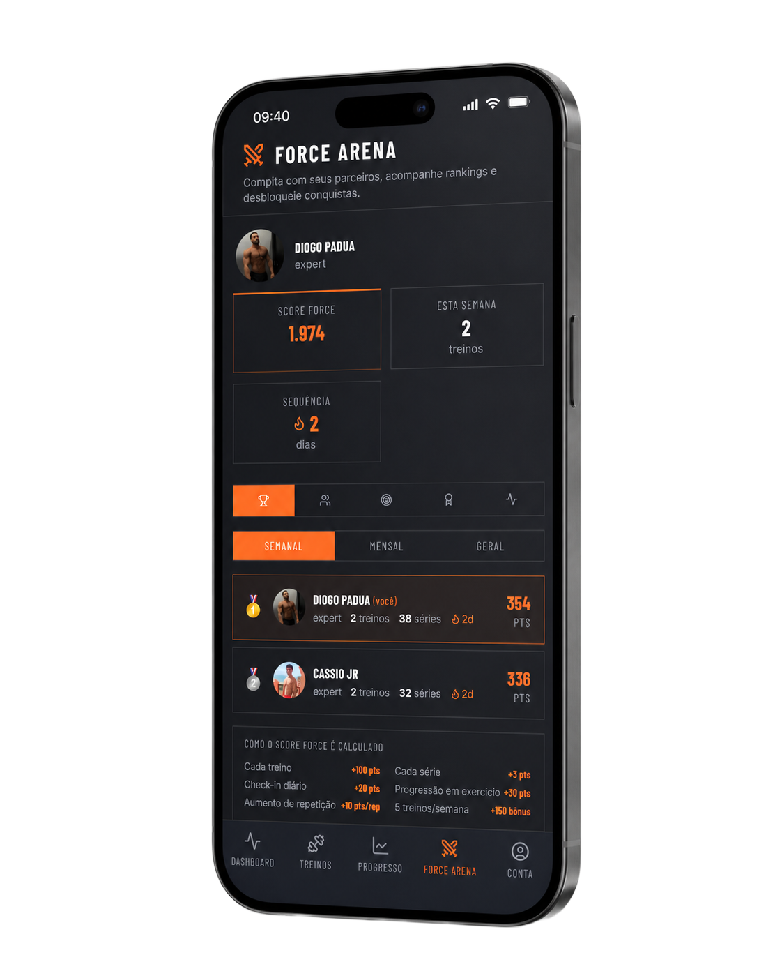Tela Force Arena do NoteForce
